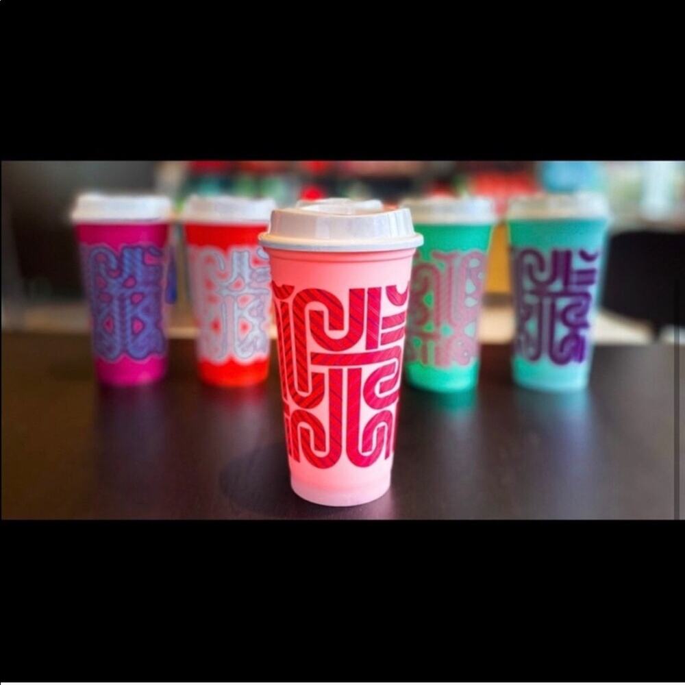 Starbucks Color Changing Candy Cane Cups